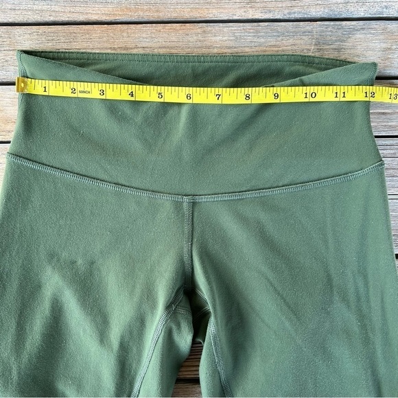 Lululemon Wunder Under Low-Rise Full Length Tight W5AW2S Barracks Green Sz 4 GUC - Picture 9 of 10